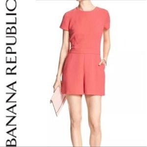 Banana Republic romper - coral pink